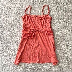 Coral Tank Top with Back Opening